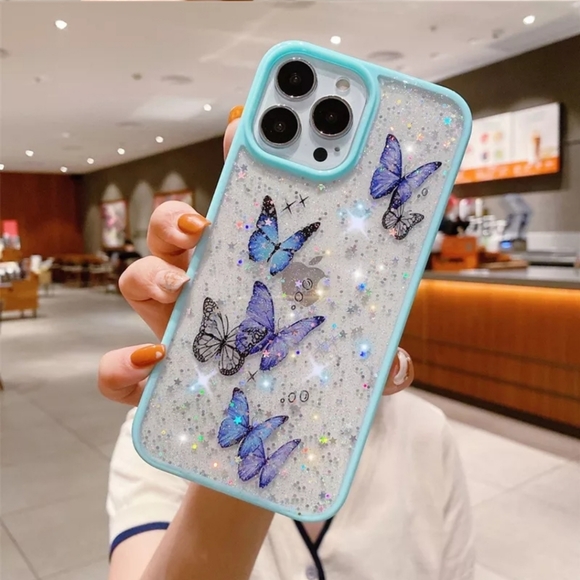 CASELIX Accessories - iPhone 12 Case iPhone 12 Pro Case iPhone 12 Pro Max Case Glitter Butterfly